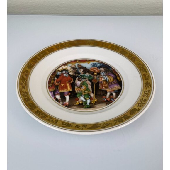 Vtg Royal Copenhagen Denmark 9628 Hans C Anderson Emperor's New Clothes Plate - Picture 11 of 11